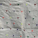 Tapis berbère à pois fluo