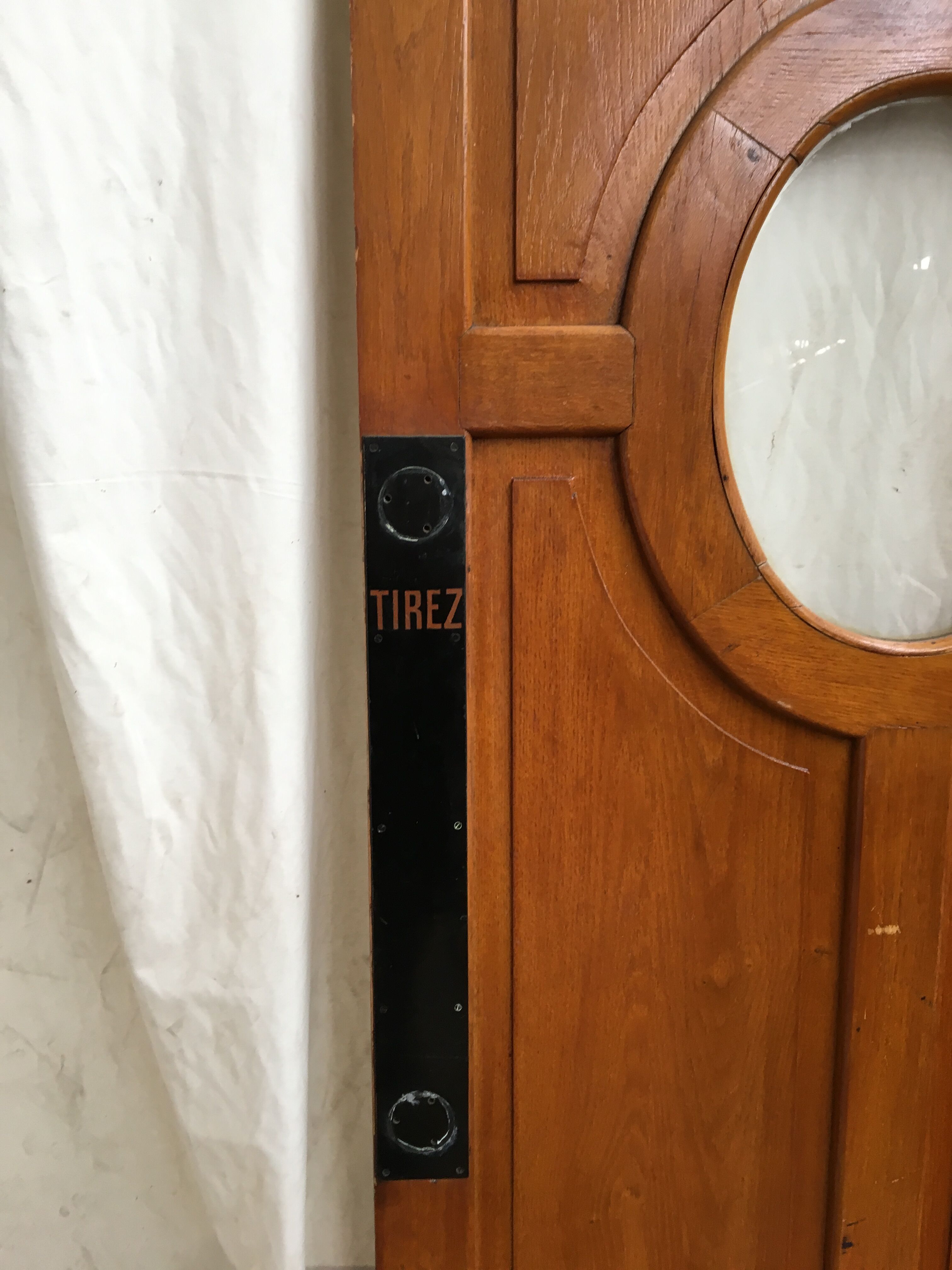 3 identical oak ancient doors