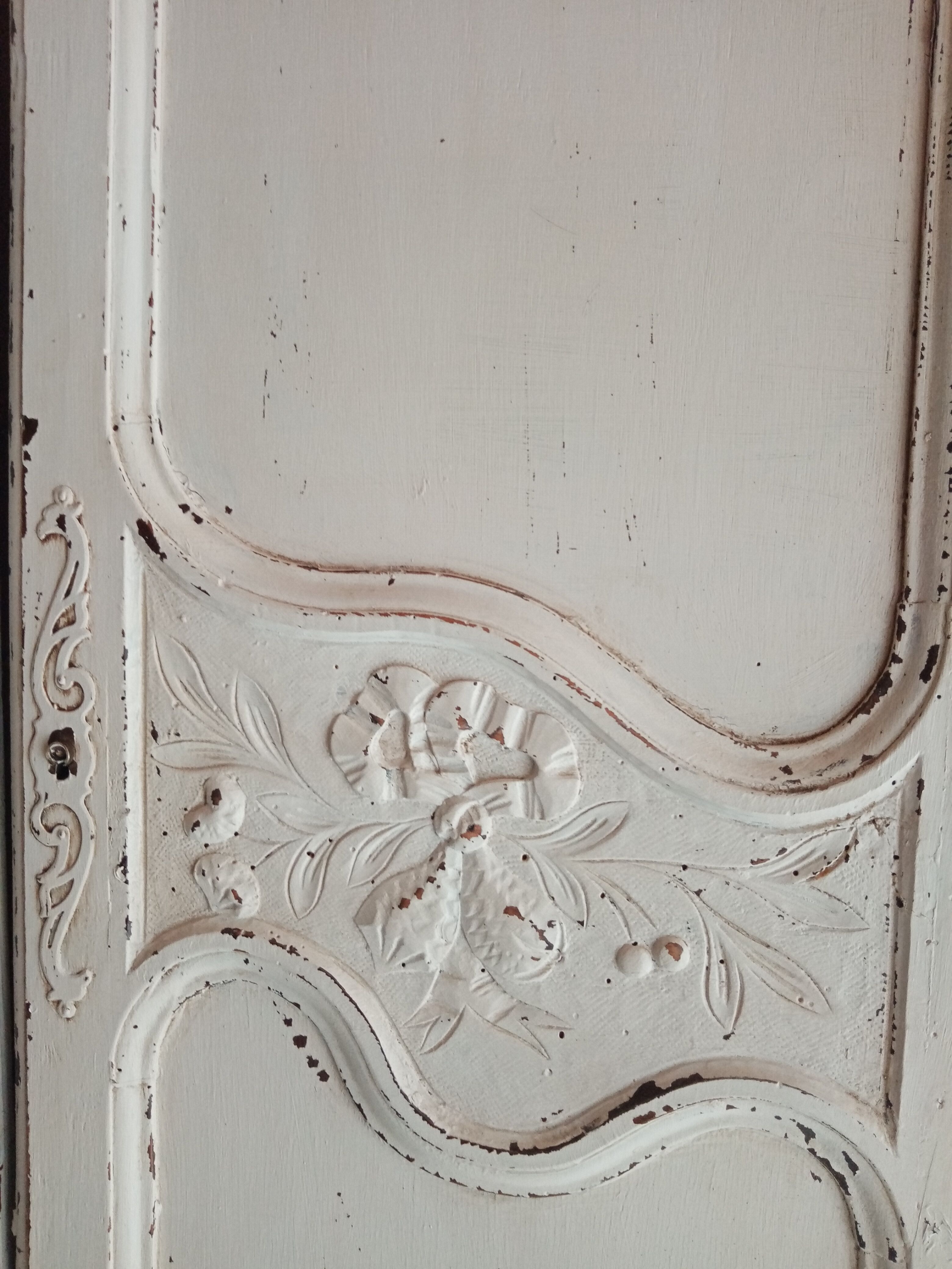 Pair old weathered doors height 154 cm