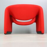 Pierre Paulin Set of 2 F598 Groovy Armchairs for Artifort New Upholstery, 1972