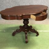 Table Louis Philippe violin late XIXth mahogany