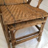 very old rattan Lounger