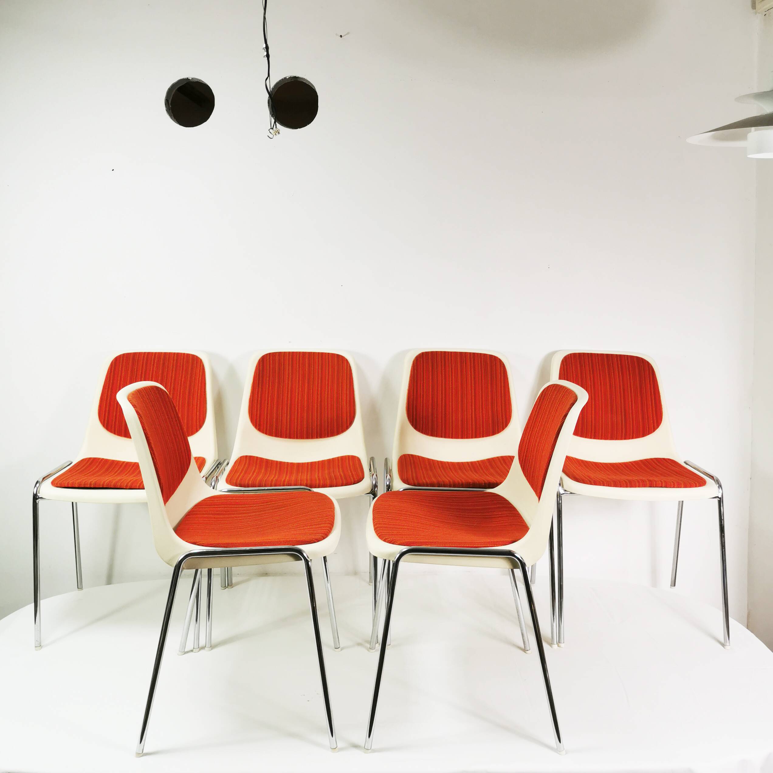 Set of Space Age chairs, Mauser, Germany, 1970s