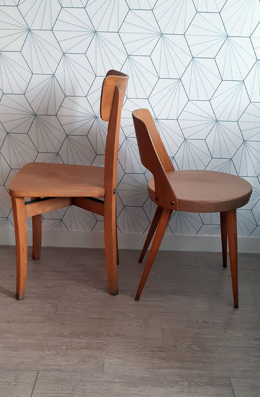 Set of 2 Baumann bistro chairs