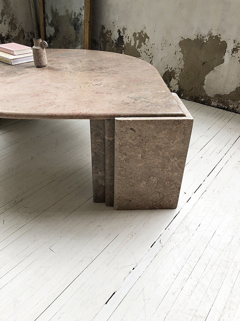 Roche Bobois pink marble table