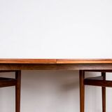 Very large Danish extendable dining table in rosewood model 212 by Arne Vodder for Sibast