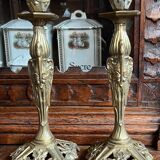 Art Deco candlesticks.
