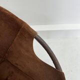 Vintage Suede Ball Chair by Lusch & Co., 1970s