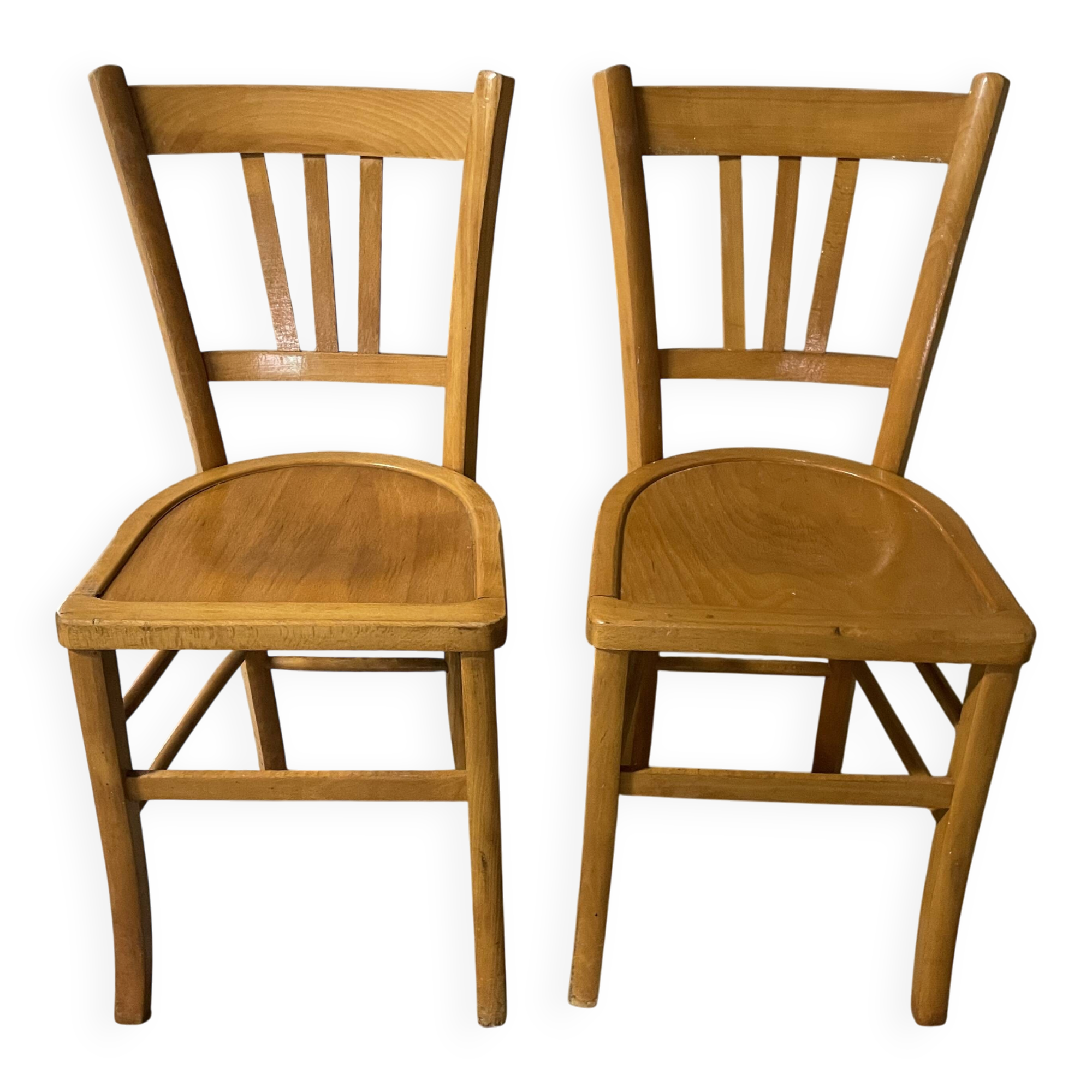 Pair of 1960s bistro chairs