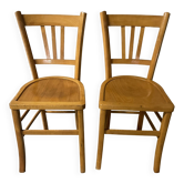 Paire de chaises bistrot années 60