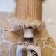 Openwork earthenware lamp
