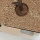 Imposing pair of lamps in Burgundy stone and brass art deco period