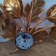 Wall light gold metal flower