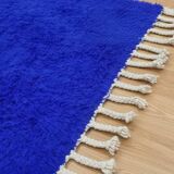 Handmade blue wool Berber rug 200cmx300cm
