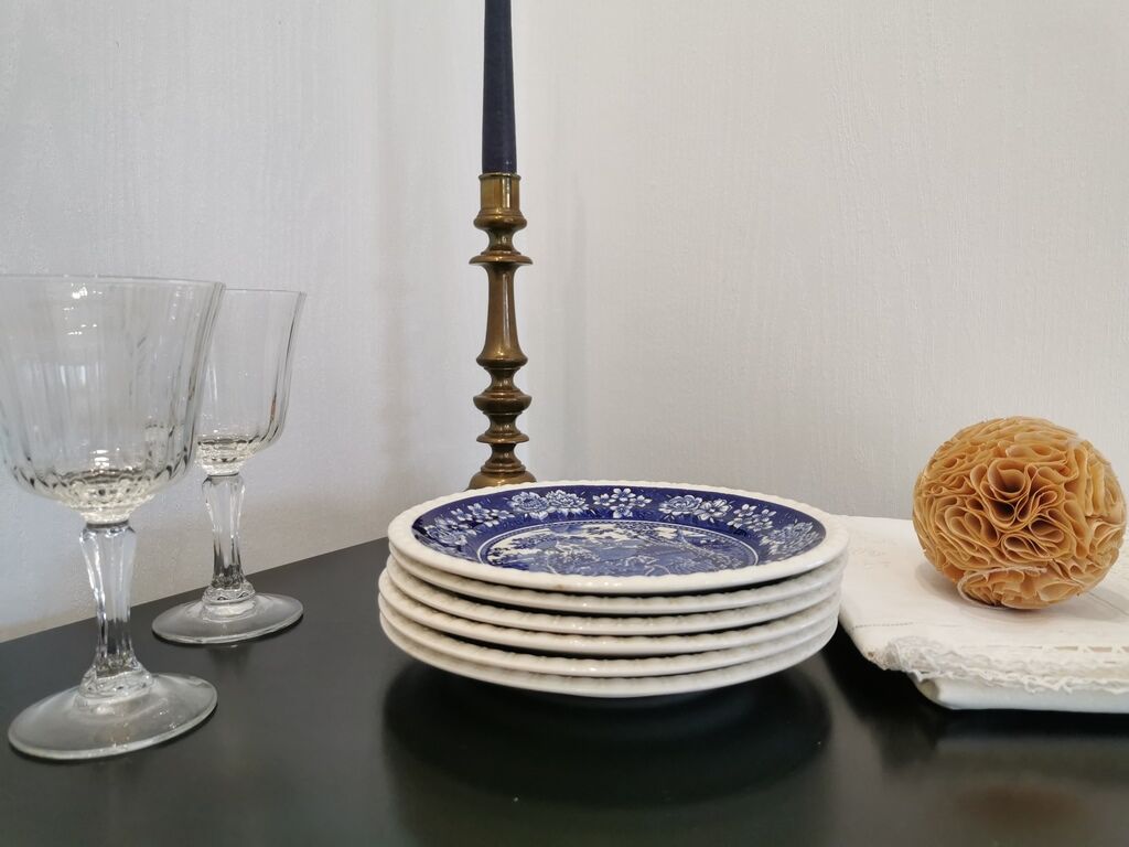 Set of 6 talking plates Villeroy&Boch Rusticana Bleues