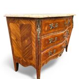 Louis XV style chest of drawers with marble top