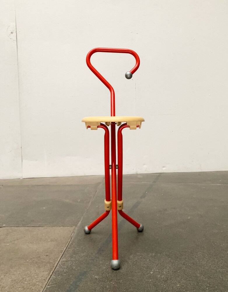 Postmodern Italian folding stool Ulisse by Ivan Loss for Sandrigarden, 1980s.