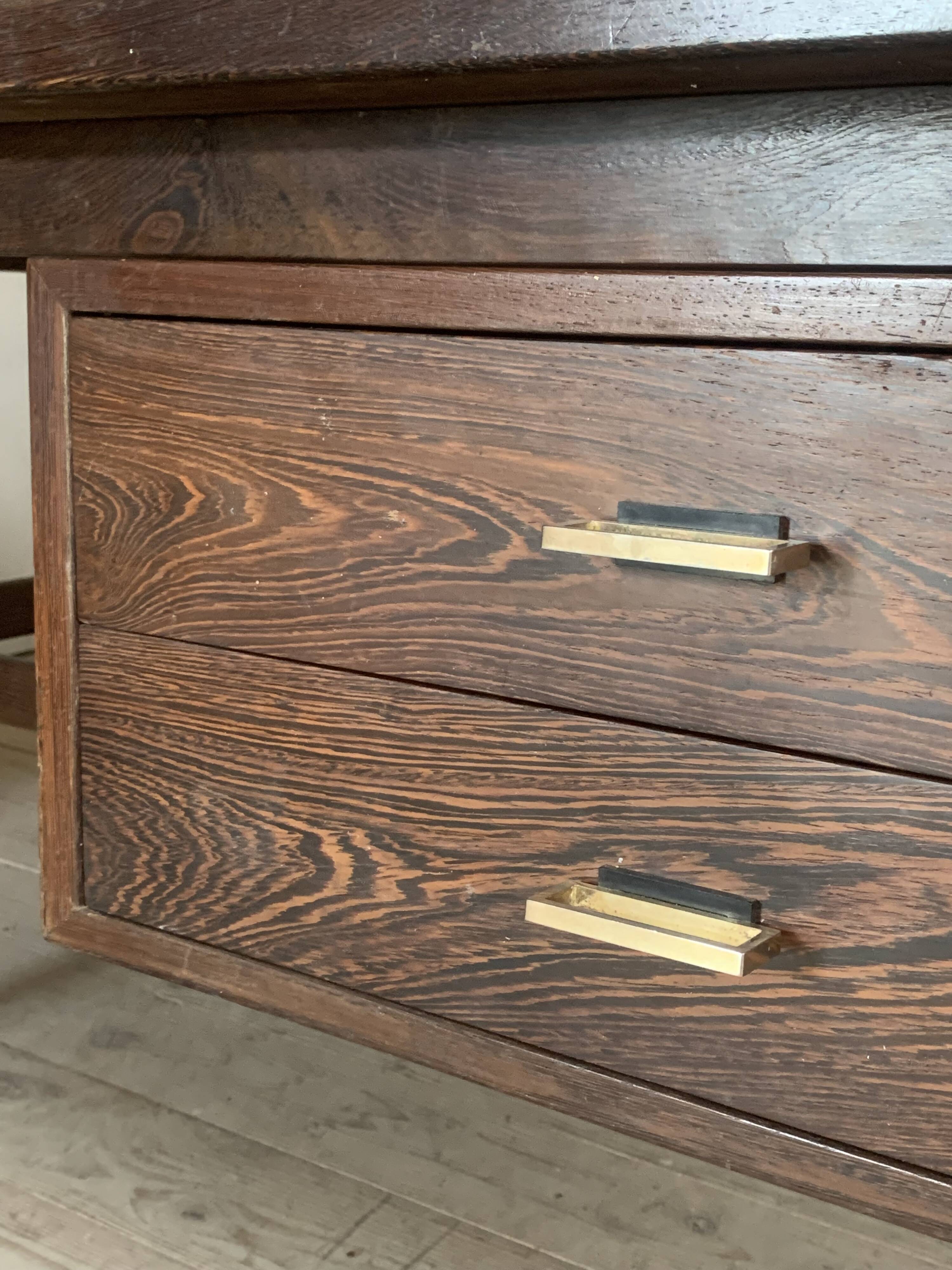Bureau ministre en wengé vintage