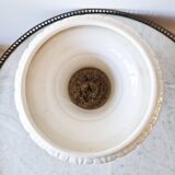 Large vintage white earthenware Medici vase