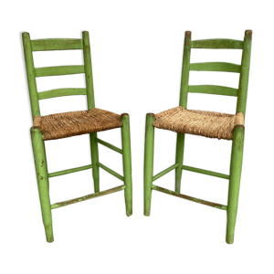 Chaises de ferme antiques