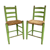 Chaises de ferme antiques