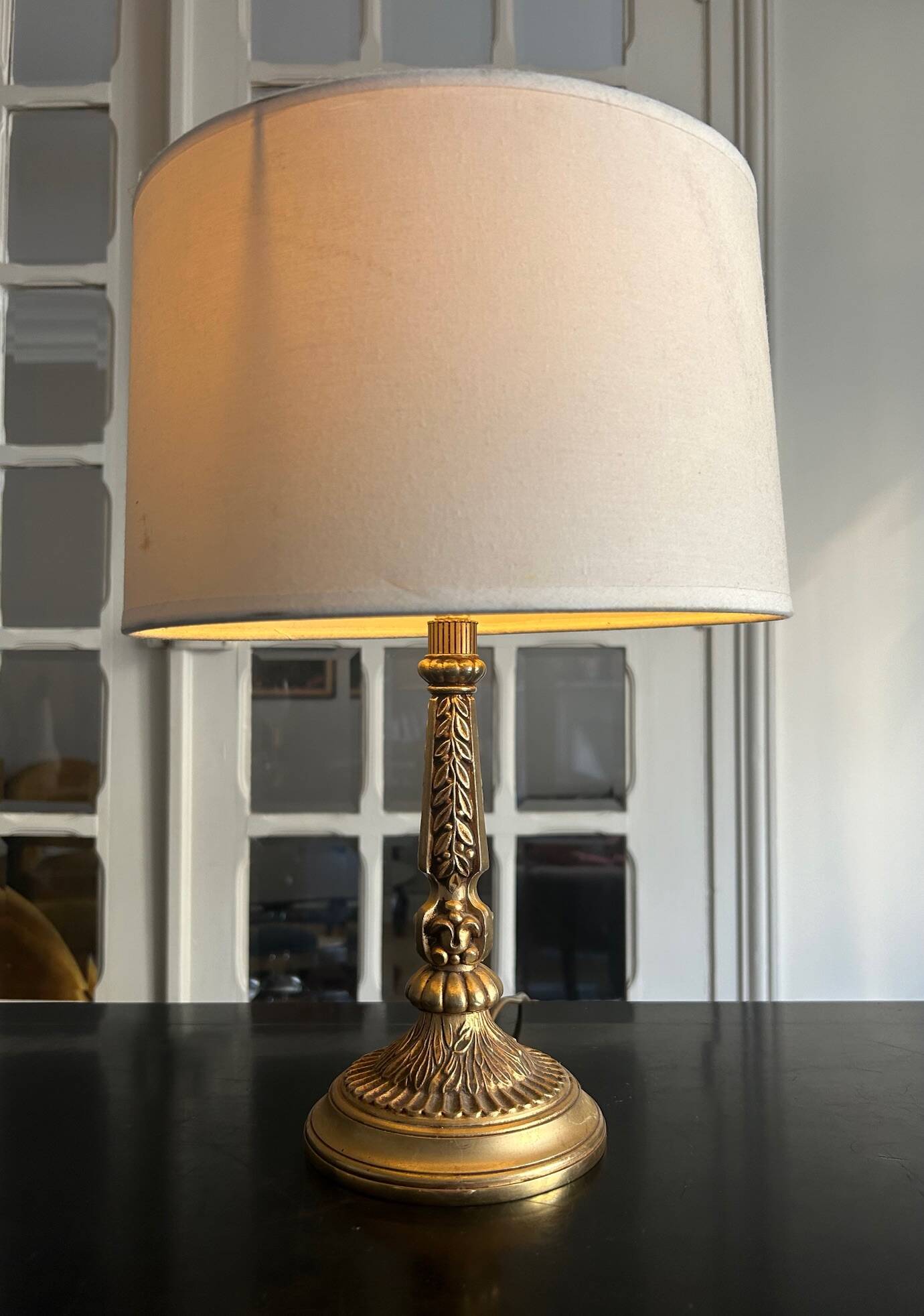 vintage brass lamp