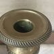 Pair of 19th century guilloche brass candlesticks