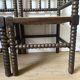 Pair of turned wood corner chairs, fireside chairs