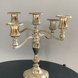 Silver metal candlestick