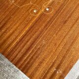 Table à manger scandinave bois massif et palissandre rénovée 240cm