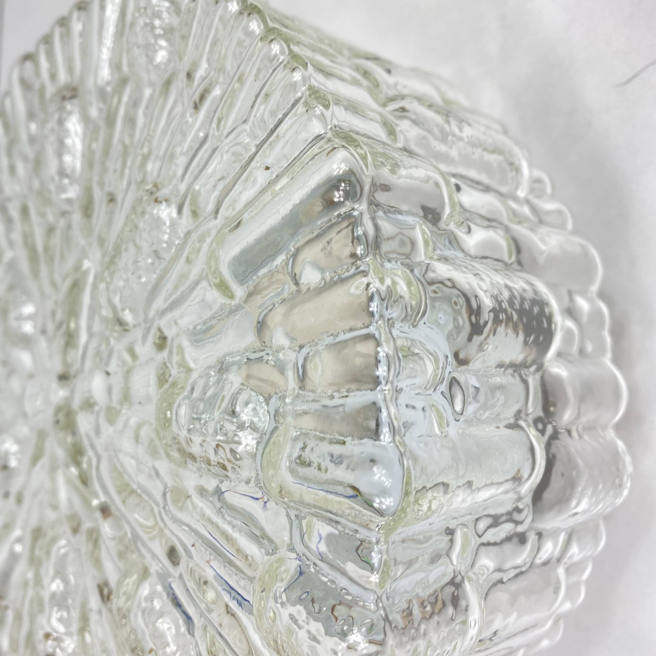 Minimalist glass ceiling wall light 1970 1980 seventies eighties LAMP-7137