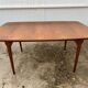 Extendable table 2 Scandinavian teak extensions 165/207/249 x 91cm vintage an60