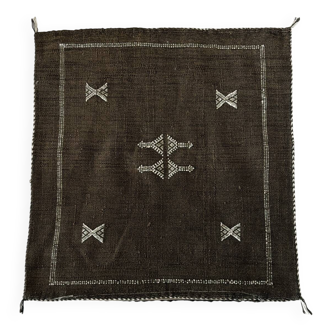 Cactus Silk Cushion - Brown
