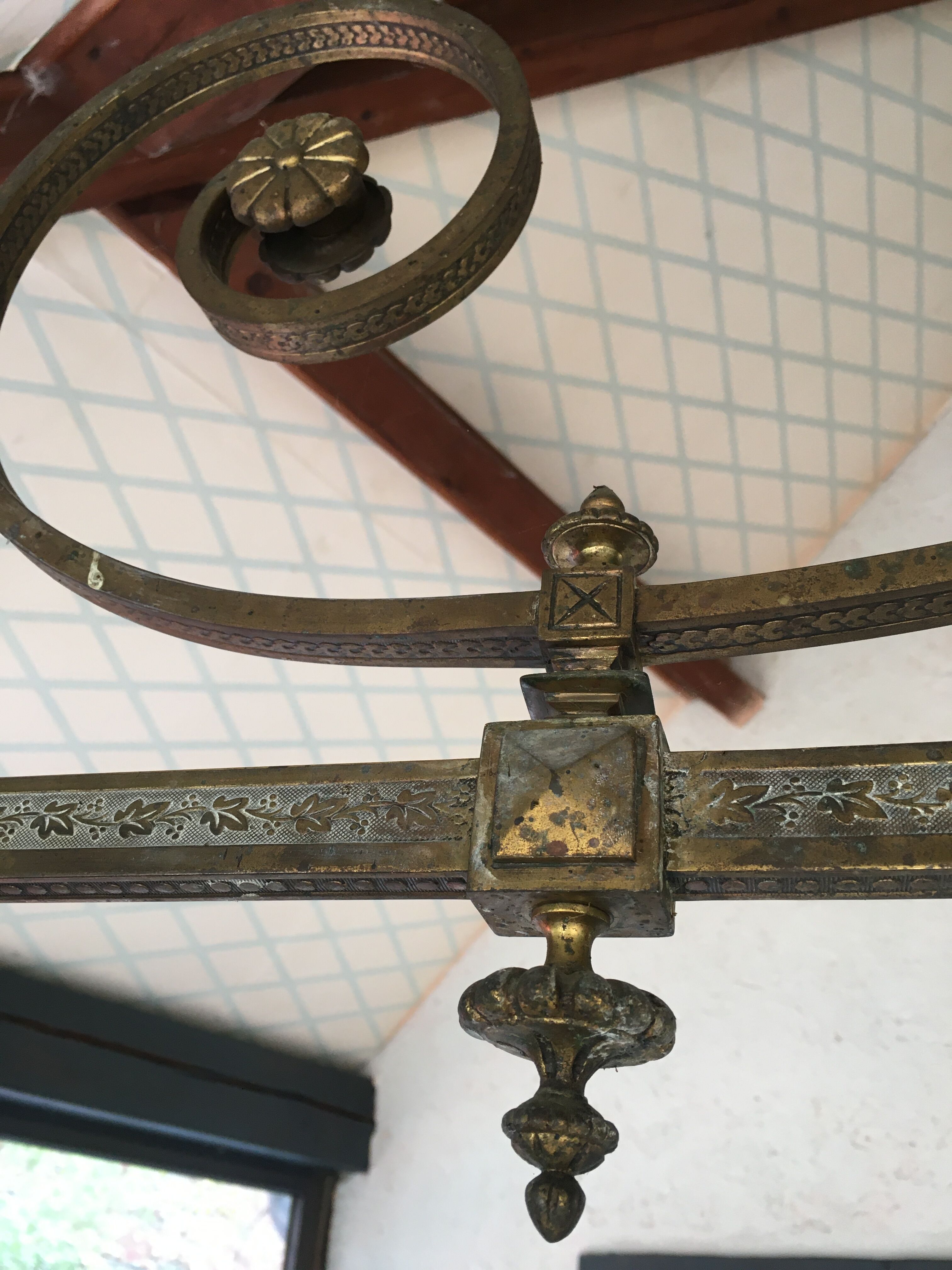 Bronze billiard chandelier