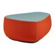 Medium pouf/footrest Fjord in red and turquoise by Patricia Urquiola for Moroso.