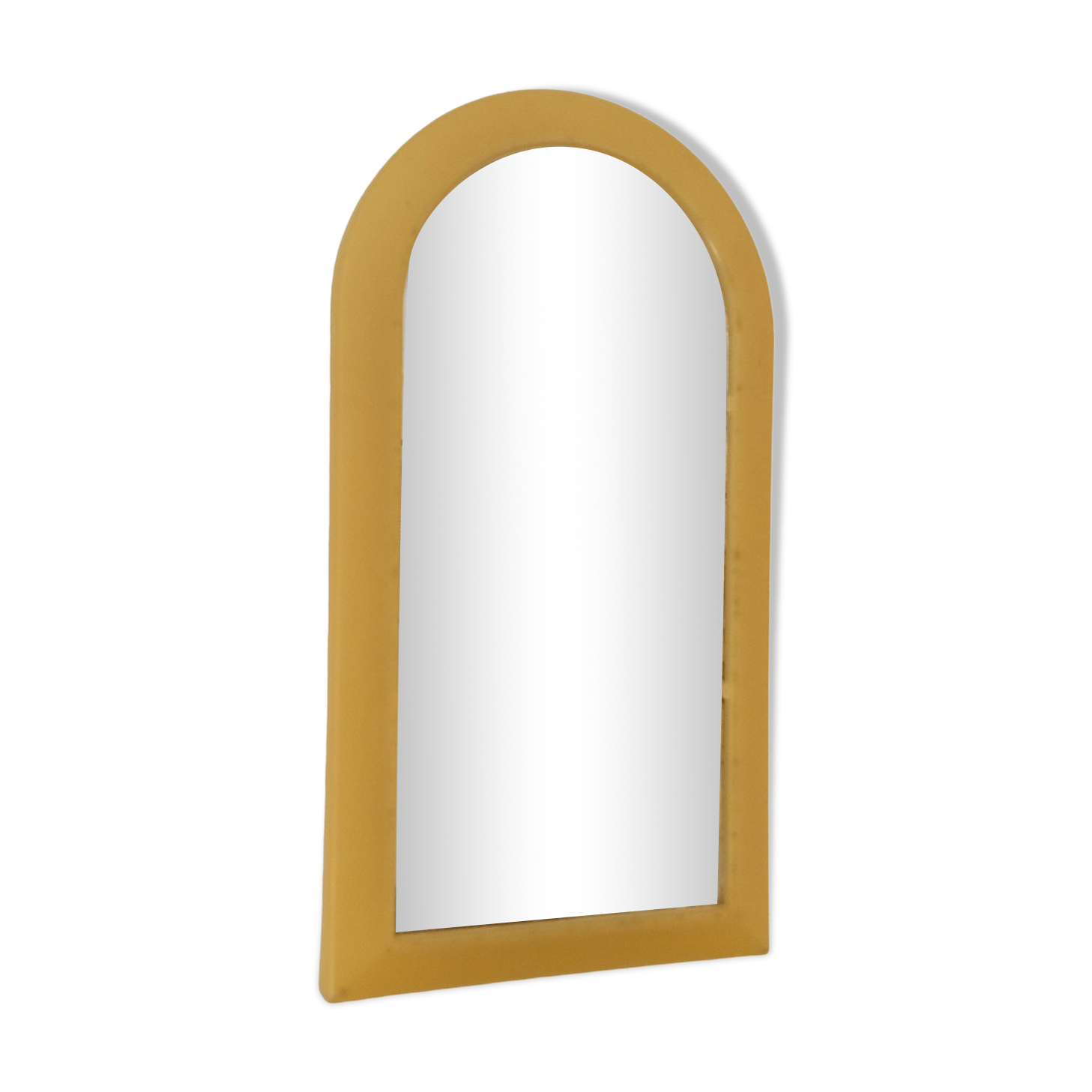 Miroir arche vintage années 80 en plastique rigide  44*24cm