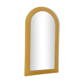 Vintage 80s arch mirror in rigid plastic 44*24cm