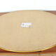 Mirror oval gilded brass hooping 92x64cm, mid century