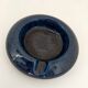 Vintage blue ashtray signed