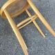 Vintage curved wood stool