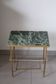 Vintage Green Marble Side Table