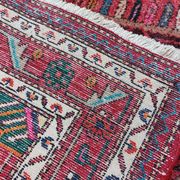 Antique Persian thick wool rug hand knotted 140 x 224 cm