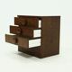 Vintage Wenge Wooden Drawer Cabinet 1960s