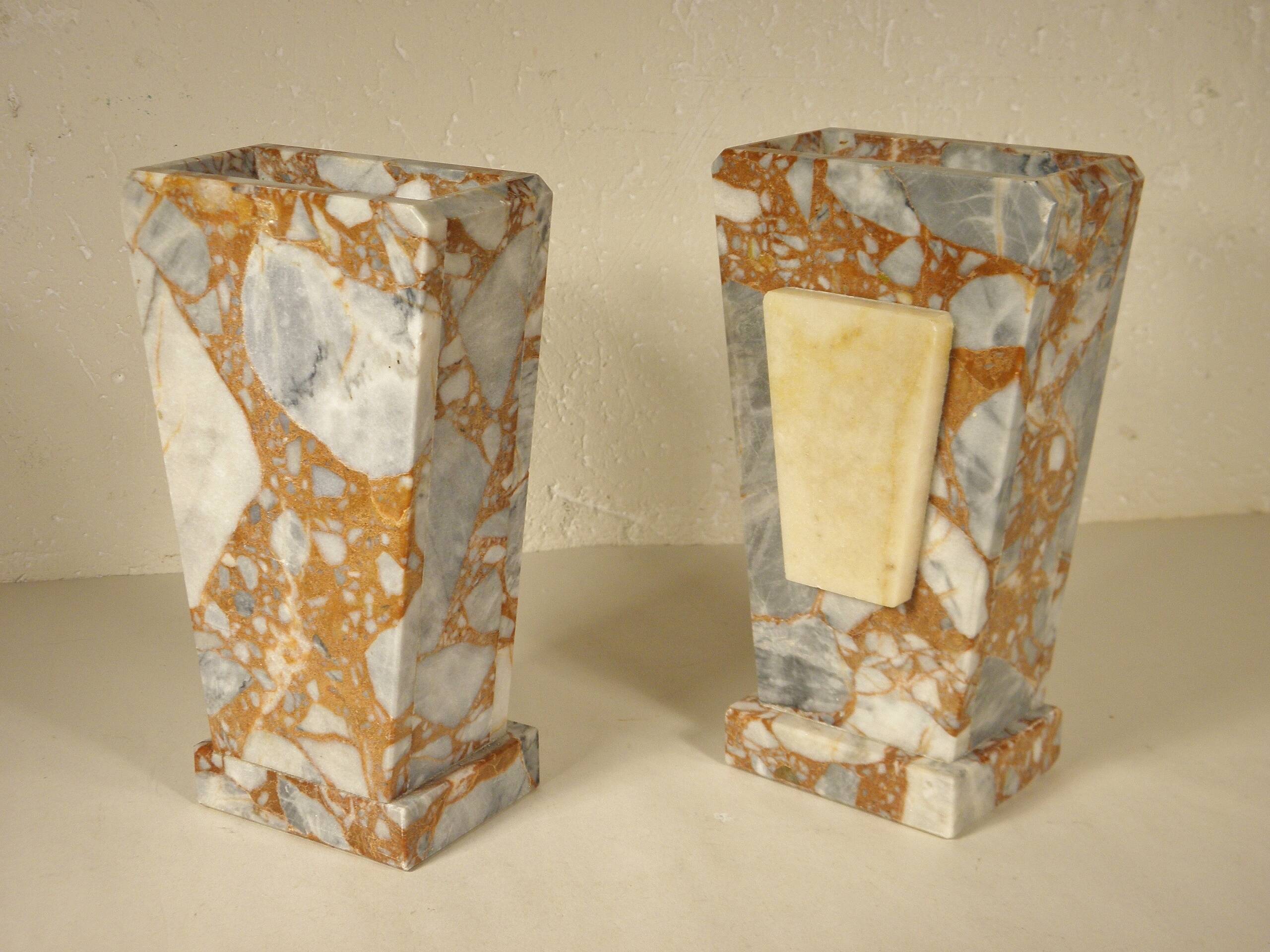 Pair of marble bookends