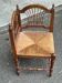 20th-century solid wood corner chair fan design