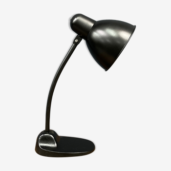 Black Bauhaus Siemens desk lamp model L299 from the 1930s