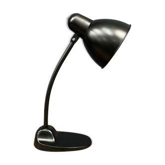 Black Bauhaus Siemens desk lamp model L299 from the 1930s