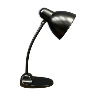 Lampe de bureau Bauhaus Siemens noire modèle L299 des années 1930