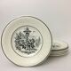 Set Of 6 Dessert Plates Representing 6 Months Of The Year. "Digoin Sarreguemines"