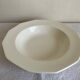 Octagonal fine earthenware table centrepiece 1920 white cream